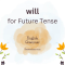 ساختار will برای زمان آینده